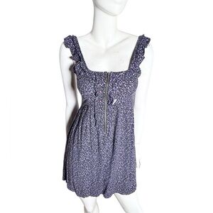 Kimchi Blue babydoll dress pinafore Floral Ruffle‎ Straps liberty print